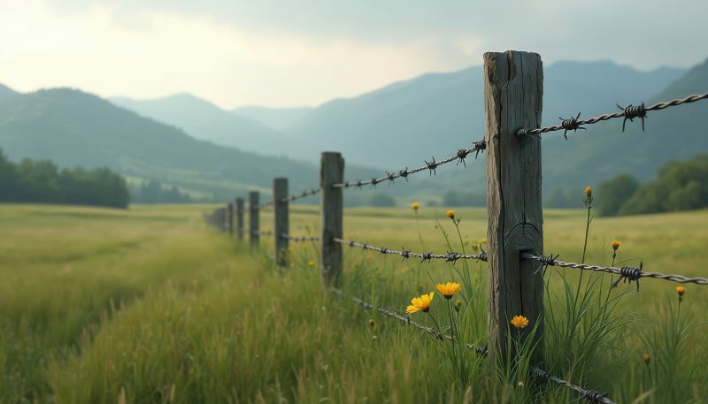 Barbed Wire Fence Replacement