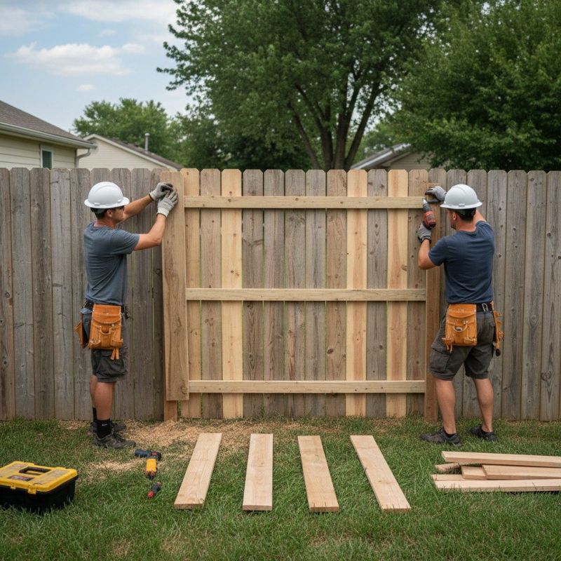 Fence Rail Repair